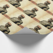 Thomas Sankara - Burkina Faso - afrikanischer Geschenkpapier (Ecke)