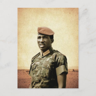 Thomas Sankara - Burkina Faso - Afrikanischer Präs Postkarte
