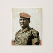 Thomas Sankara - Burkina Faso - afrikanischer Puzzle (Vertikal)