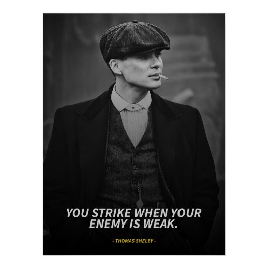 Thomas Shelby quotes Glossy Poster (Vorderseite)