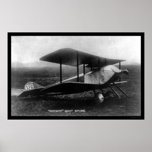 Thomas Sopwith's Scout Biplane 1919 Poster (Vorne)