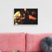 Thomas steckte seinen Finger in die durchbohrte Se Leinwanddruck (Insitu (Wohnzimmer))