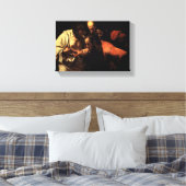 Thomas steckte seinen Finger in die durchbohrte Se Leinwanddruck (Insitu (Schlafzimmer))