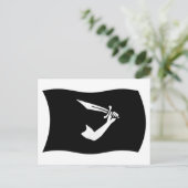 Thomas Tew Flag Postcard Postkarte (Stehend Vorderseite)