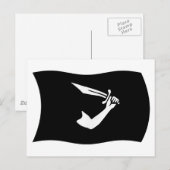 Thomas Tew Flag Postcard Postkarte (Vorne/Hinten)