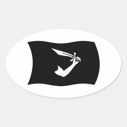 Thomas Tew Flag Sticker (Vorderseite)