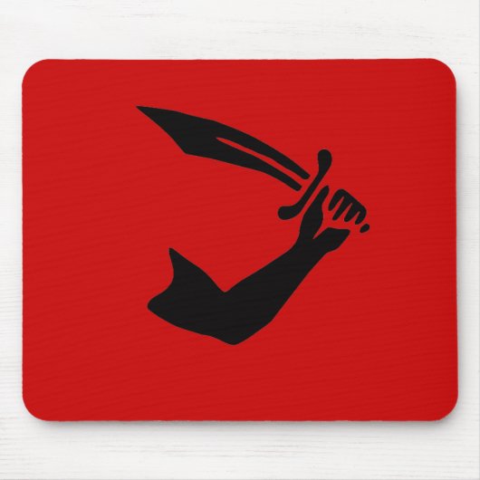 Thomas Tew mousepad (schwarzer Entwurf) (Vorne)