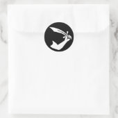 Thomas Tew Runder Aufkleber (Tasche)