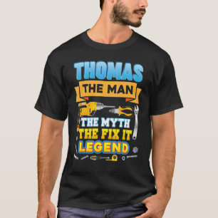 Thomas The Man Myth Fix Legend Vatertag Mecha T-Shirt