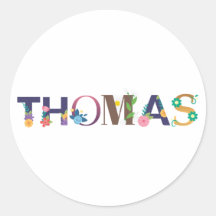 THOMAS Vorname Elegant bestickt