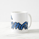 Thomas Vorname Name blue Tasse Kaffeetasse (VorderseiteRechts)