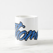 Thomas Vorname Name blue Tasse Kaffeetasse (Mittel)