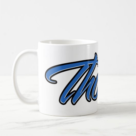 Thomas Vorname Name blue Tasse Kaffeetasse (Links)