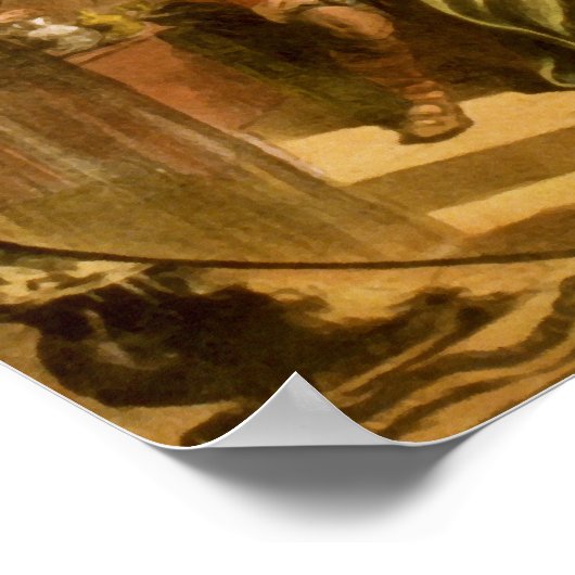 Thomas W. Keene in William Shakespeares MacBeth Poster (Ecke)