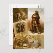 Thomas W. Keene in William Shakespeares MacBeth Postkarte (Vorne/Hinten)