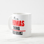 Thomas, was du nicht verstehen würdest kaffeetasse (Vorderseite Links)