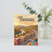 Thomas, West Virginia West Virginia Postkarte (Stehend Vorderseite)
