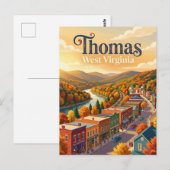 Thomas, West Virginia West Virginia Postkarte (Vorne/Hinten)