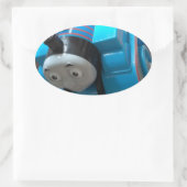 Thomas-Zug Ovaler Aufkleber (Tasche)