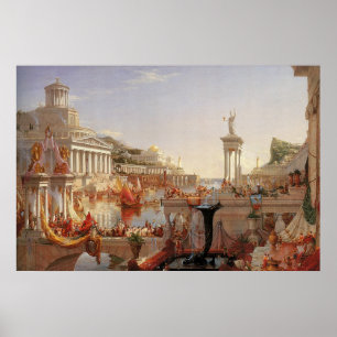 ThomasCole der Kurs der Reich-Vollendung Poster
