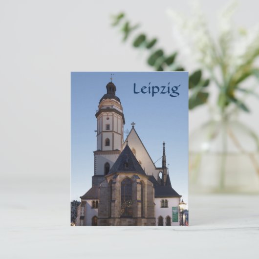 Thomaskirche, Leipzig Postkarte (Stehend Vorderseite)