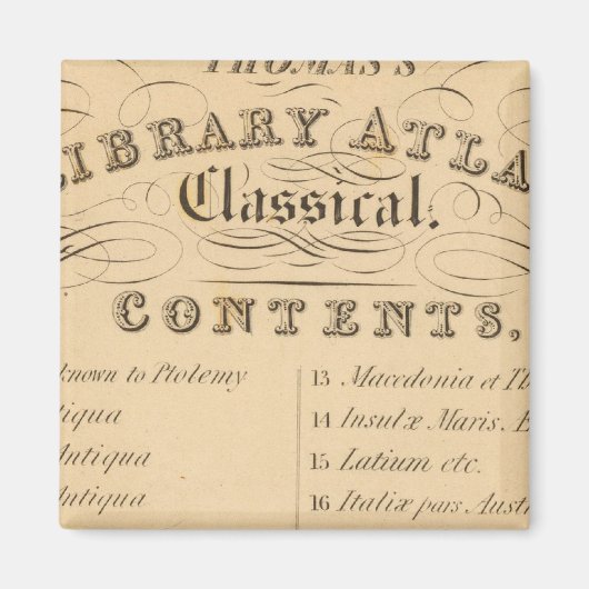 Thomas's Library Atlas Magnet (Vorne)