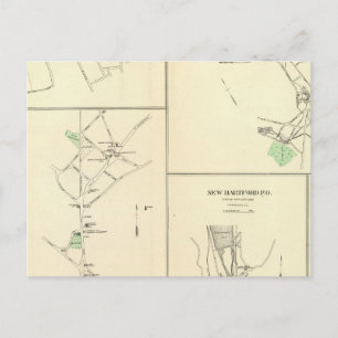 Thomaston PO Postkarte