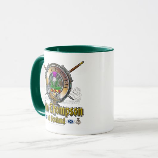 Thompson Clan Abzeichen Tasse (Vorderseite Links)