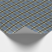 Thompson Clan Blue Formal Dress Tartan Geschenkpapier (Ecke)