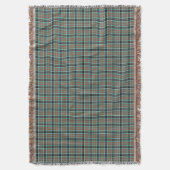 Thompson Clan Brown und Blue Jagd Tartan Decke (Vorderseite Vertikal)