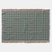 Thompson Clan Brown und Blue Jagd Tartan Decke (Vorderseite)