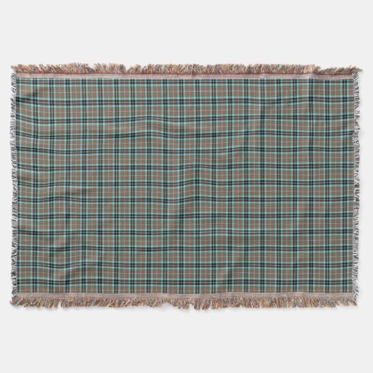 Thompson Clan Brown und Blue Jagd Tartan Decke (Vorderseite)