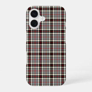 Thompson-Clan-Kleid Tartan Grau und Rot Kariert iPhone 16 Hülle