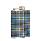 Thompson Clan Light Blue Dress Tartan Flachmann (Rechts)