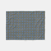 Thompson Clan Light Blue und Black Dress Tartan Fleecedecke (Vorderseite (Horizontal))