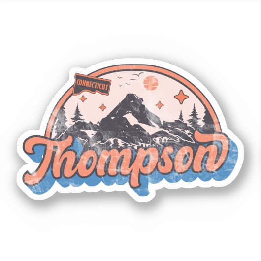 Thompson, Connecticut Aufkleber (Vorderseite)