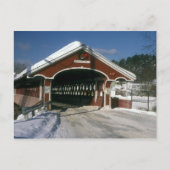 Thompson Covered Bridge, Swanzey New Hampshire Postkarte (Vorderseite)