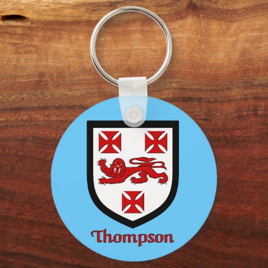 Thompson Faimly Shield Schlüsselanhänger (Vorderseite)