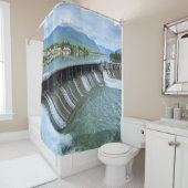 Thompson Falls Dam Duschvorhang (Beispiel)