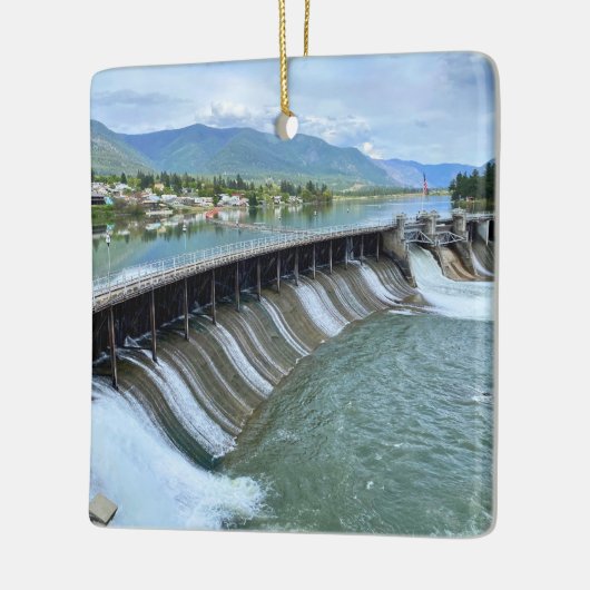 Thompson Falls Dam Keramikornament (Links)