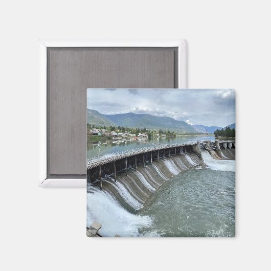 Thompson Falls Dam Magnet (Vorderseite/Rückseite)