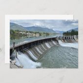 Thompson Falls Dam Mitteilungskarte (Vorne/Hinten)