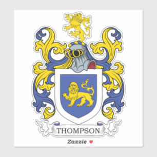 Thompson Familienwappen Aufkleber