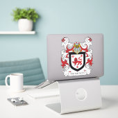 Thompson Familienwappen Aufkleber (Laptop auf Schreibtisch)