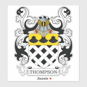 Thompson Familienwappen Aufkleber