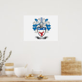 Thompson Familienwappen Coat of Arms Poster (Küche)