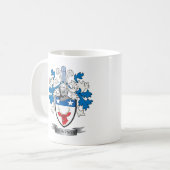 Thompson-Familienwappen-Wappen Kaffeetasse (Vorderseite Links)