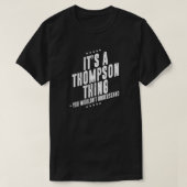 Thompson lustige Nachname lustige Familie T-Shirt (Design vorne)
