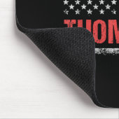 Thompson Name American Flag - Nachname von Thompso Mousepad (Ecke)