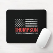 Thompson Name American Flag - Nachname von Thompso Mousepad (Mit Mouse)